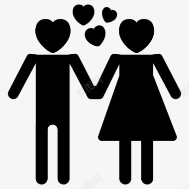 PNG夫妻夫妻新郎爱情图标图标