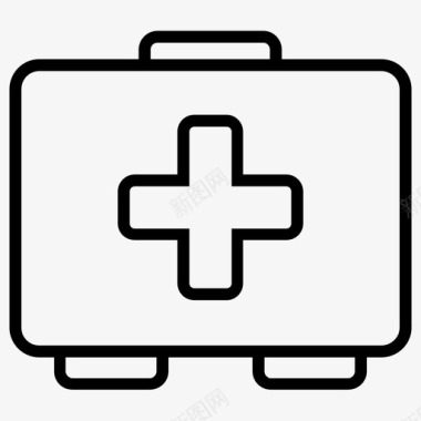 医疗包医疗药品急救箱图标图标