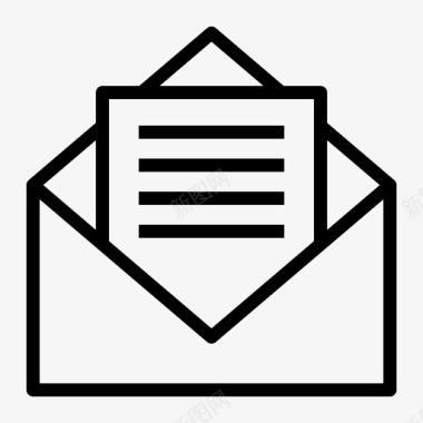 留言信电子邮件收件箱图标图标