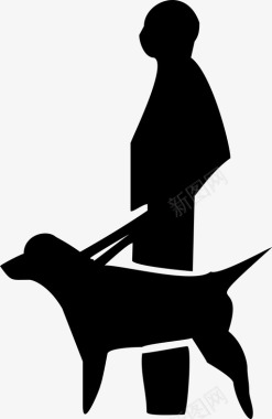 猎犬狗遛狗者图标图标