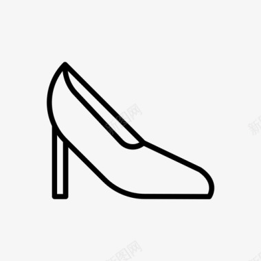 高跟鞋时尚鞋子图标图标