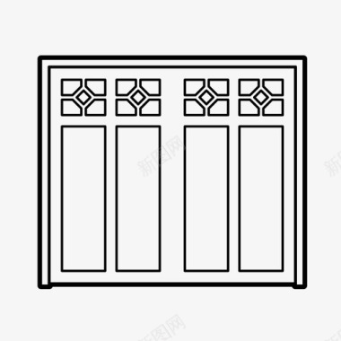 入口车库门汽车入口图标图标