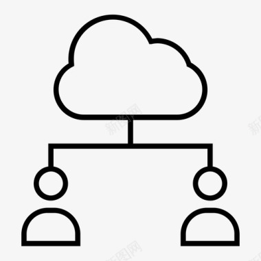 云服务器云云计算云托管图标图标