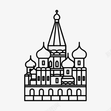 克里姆林宫俄罗斯莫斯科文化图标图标