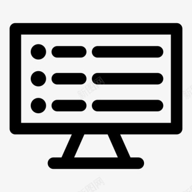 计算机符号计算机列表项目符号列表填充图标图标