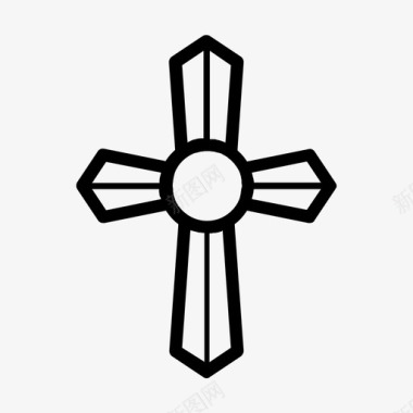 十字架基督教四旬斋图标图标