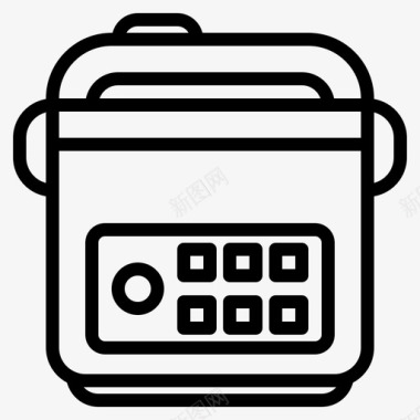 瓦罐炊具厨房图标图标
