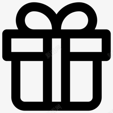 礼品盒礼品必需品系列图标图标
