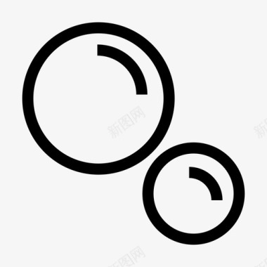 气泡圆圈球体图标图标