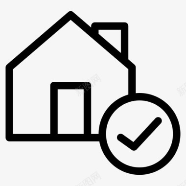 住宅房子接受房子房子房地产图标图标