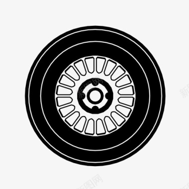 定制汽车车轮汽车轮胎定制图标图标