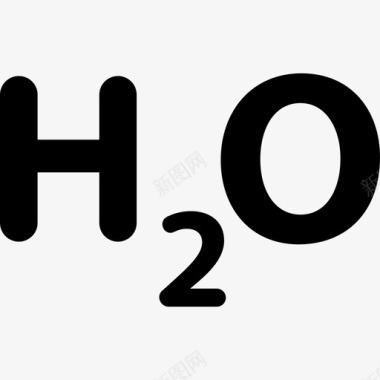 H2O配方教育生态学图标图标
