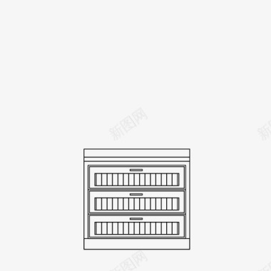 木质橱柜橱柜建筑抽屉图标图标