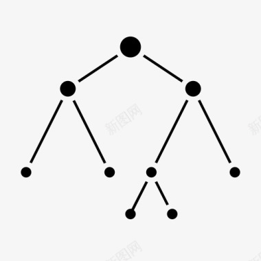 组织机构图表二叉树分支广播图标图标