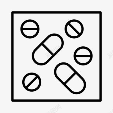 医学器材片剂保健医院图标图标