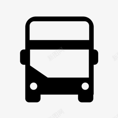 汽车正面伦敦巴士长途汽车双层巴士图标图标
