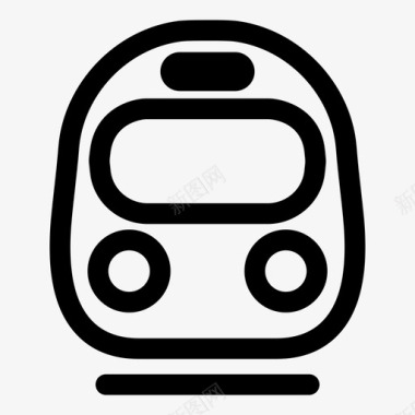 地铁列车城市交通地铁图标图标