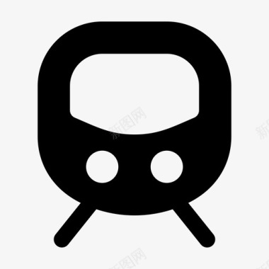 公共环境标识火车地铁公共图标图标