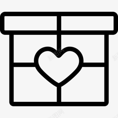 情人节礼品盒礼品盒图标图标