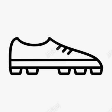 鞋子夹板足球鞋图标图标