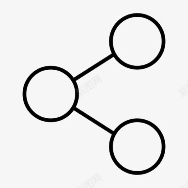 公共标识标记共享连接网络图标图标