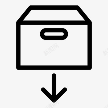 包装箱卸载包装包装箱发送图标图标