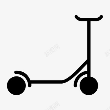 滑板车童年娱乐图标图标