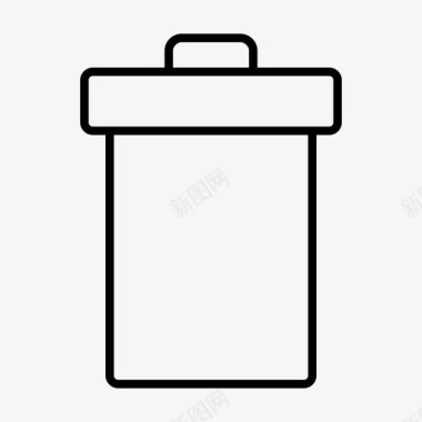 删除垃圾箱垃圾桶删除回收站图标图标