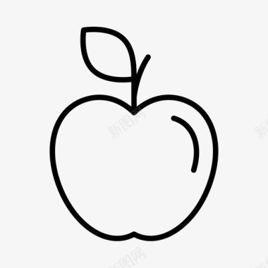 曼哈顿大苹果美国水果图标图标
