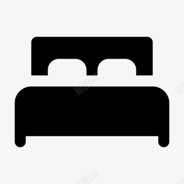 枕头床卧室枕头图标图标