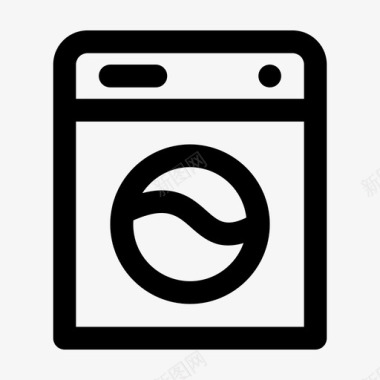 洗衣机jumpicon家具黑线图标图标