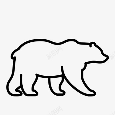 熊动物灰熊图标图标