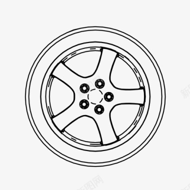 定制玄关柜车轮汽车轮胎定制图标图标