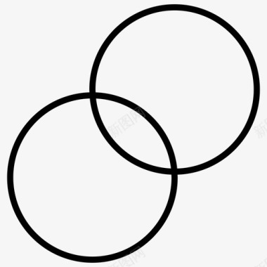 圆形混合圆环图标图标