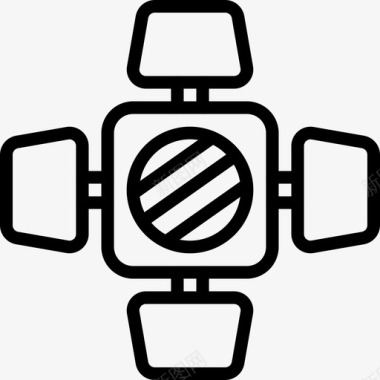 柔和灯光图标灯光电影电影3大纲图标图标