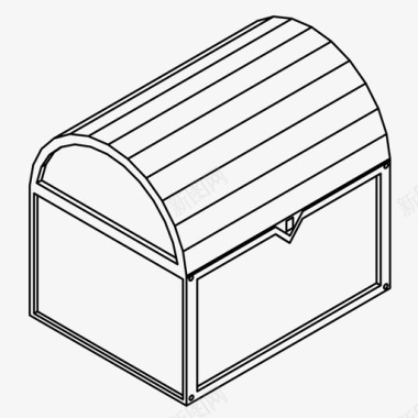 财富会谈宝箱保险箱集装箱图标图标