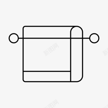去污擦拭毛巾浴巾干毛巾图标图标