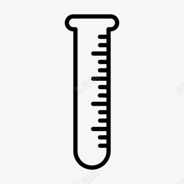 实验科学的图标试管化学教育图标图标