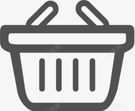 商务菜篮icon图标