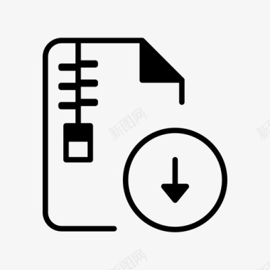 pdf文件下载压缩文件图标图标