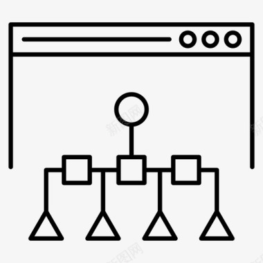 网站地图导航数据库搜索引擎优化图标图标
