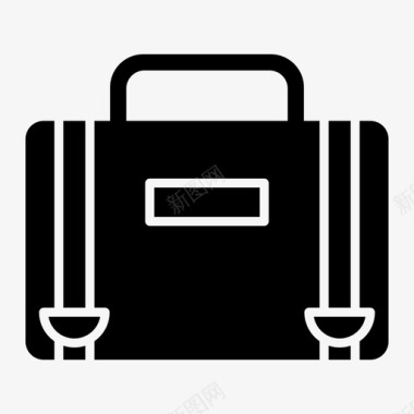 行李旅行带轮行李图标图标