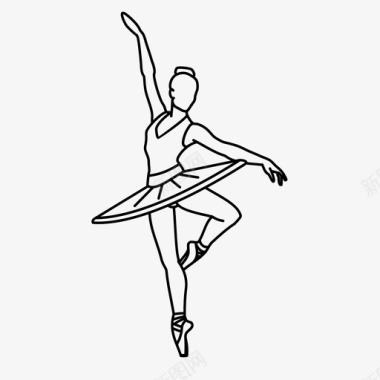 芭蕾舞演员舞蹈演员图标图标