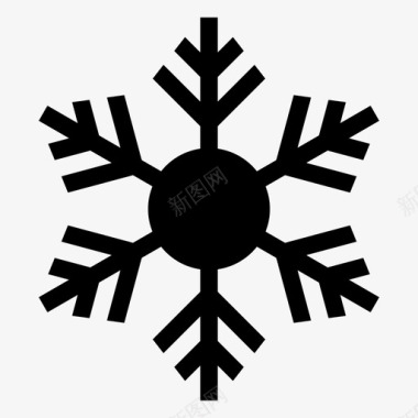 雪空调冷气图标图标