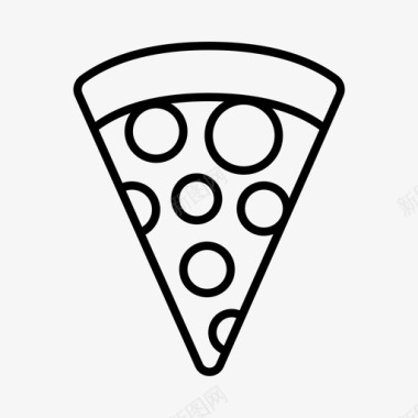披萨片餐车快餐图标图标