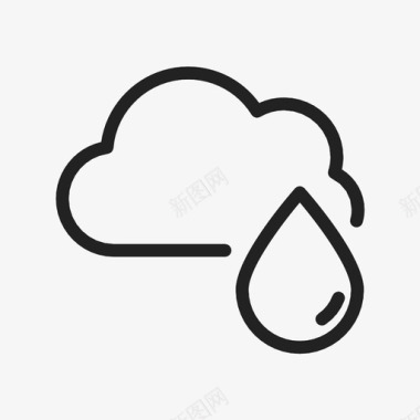 雨水云生态自然图标图标
