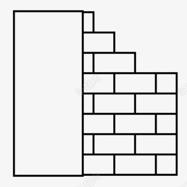 保护遗产砖墙混凝土建筑图标图标
