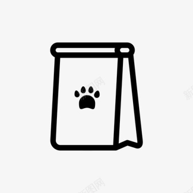 宠物食品宠物食品袋子猫粮图标图标
