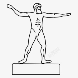 古希腊雕像古希腊雕像古希腊图标高清图片