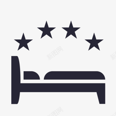 酒店圆桌星级酒店图标